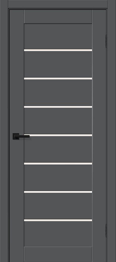 Межкомнатная дверь остекленная Браво-22 Stormy Silk (BRAVO)