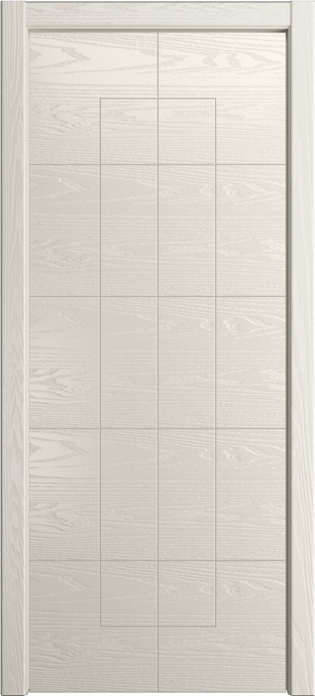 Глухая межкомнатная дверь ID-T Бежевый Шпон (Мильяна)