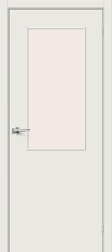 Межкомнатная дверь остекленная Гост-7 Л-14 (Белый) (BRAVO)