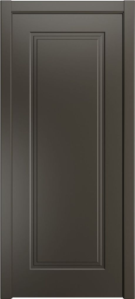 Глухая межкомнатная дверь ID-Челси 1 Гриджио Эмаль (Мильяна)