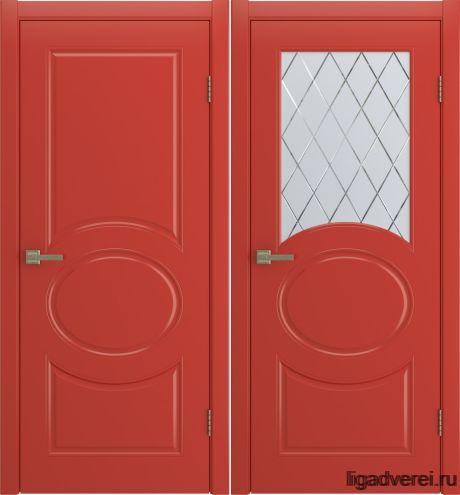 Межкомнатная дверь Olivia Красный Эмаль (Лига дверей)