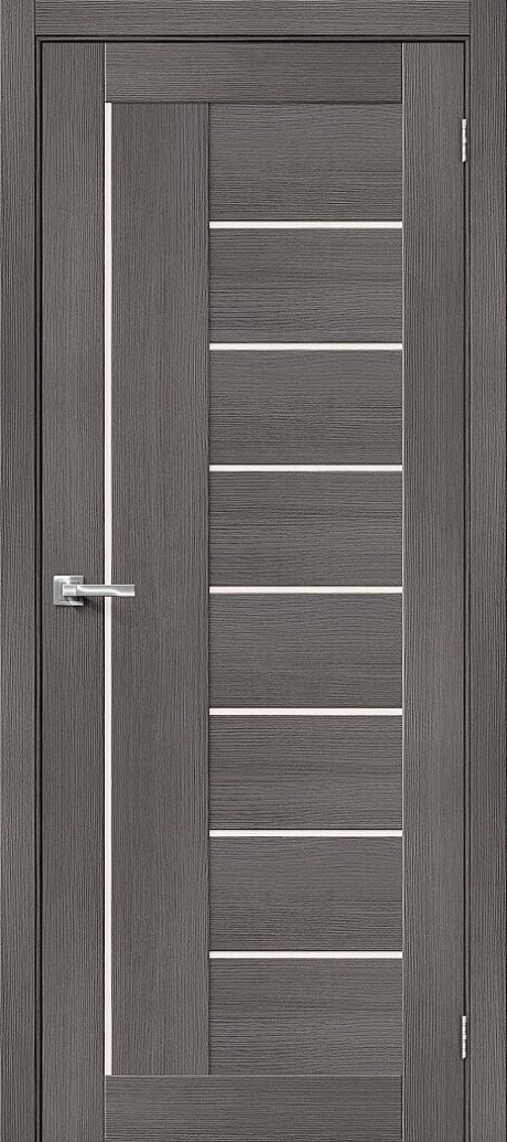 Межкомнатная дверь остекленная Порта-29 Grey Veralinga (ĒLPORTA)