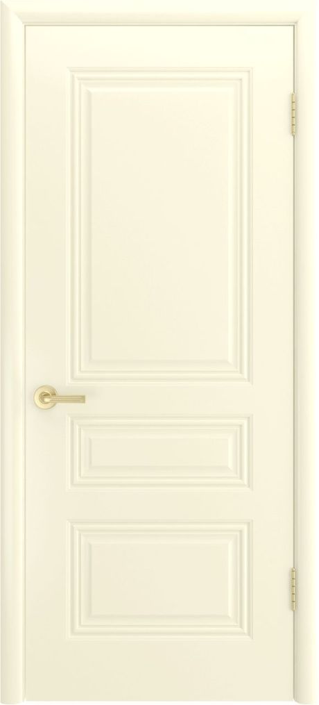 Глухая межкомнатная дверь Трио Грейс В1 Шампань Эмаль (Шейл Дорс)