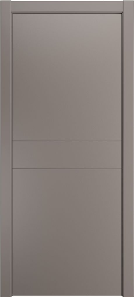 Глухая межкомнатная дверь ID-F Темно-серый Эмаль (Мильяна)