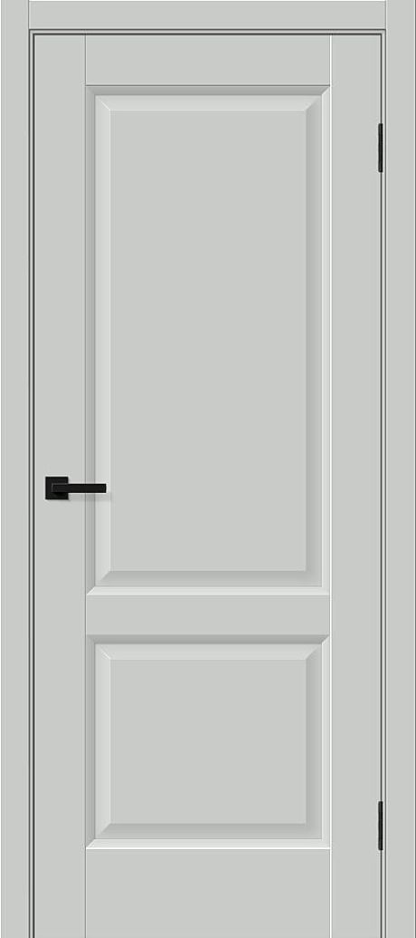 Межкомнатная дверь глухая Неоклассик-32 Grey Silk (BRAVO)