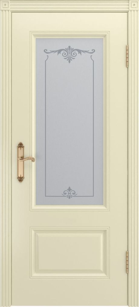 Межкомнатная дверь со стеклом Аккорд В0 Слоновая кость Эмаль (Бипи Дорс)