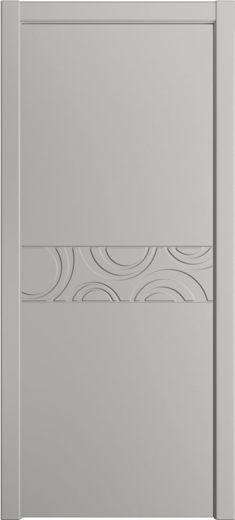 Глухая межкомнатная дверь ID-FL Грей Эмаль (Мильяна)