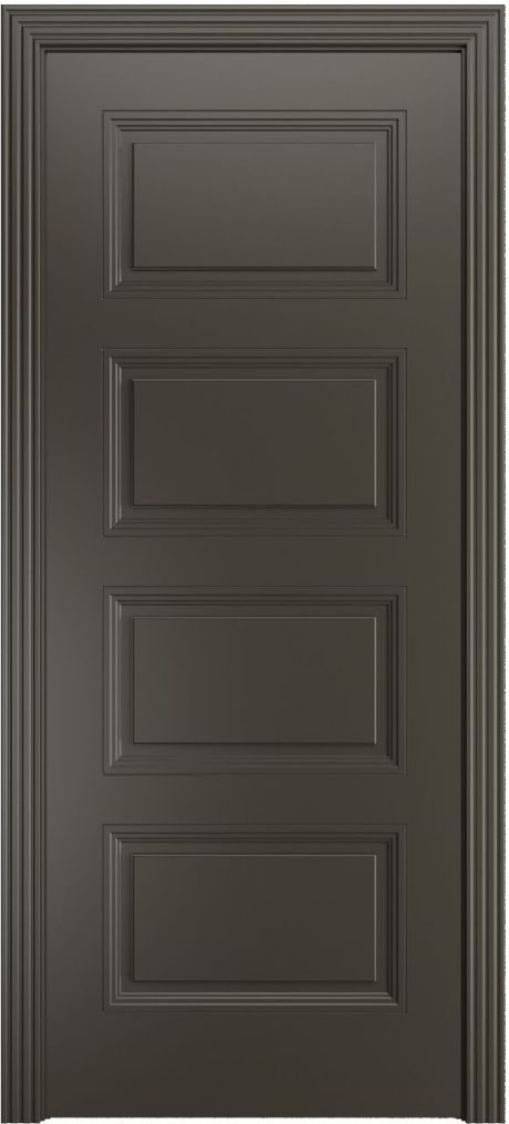 Глухая межкомнатная дверь Манхэттен-4 Гриджио Эмаль (Бипи Дорс)