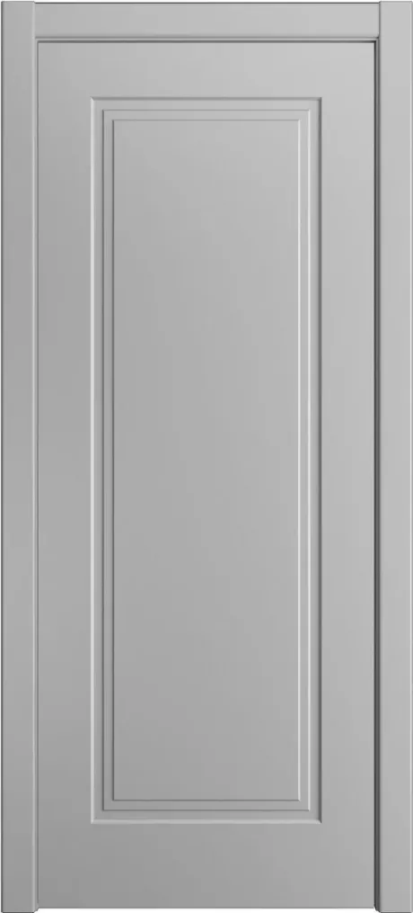 Глухая межкомнатная дверь ID-Челси 1 Светло серая Эмаль (Мильяна)
