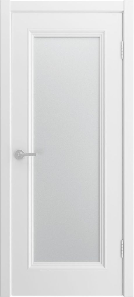 Межкомнатная дверь со стеклом Вижн-1 Белый Эмаль (Шейл Дорс)