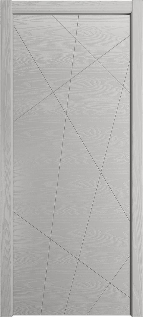 Глухая межкомнатная дверь ID-N Грей Шпон (Мильяна)