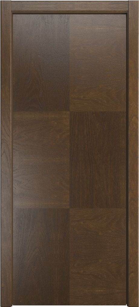 Глухая межкомнатная дверь Некст Дуб виски Шпон (Мильяна)
