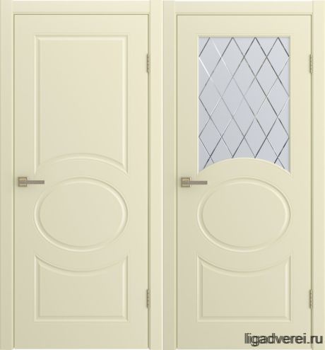 Межкомнатная дверь Olivia Жемчуг Эмаль (Лига дверей)