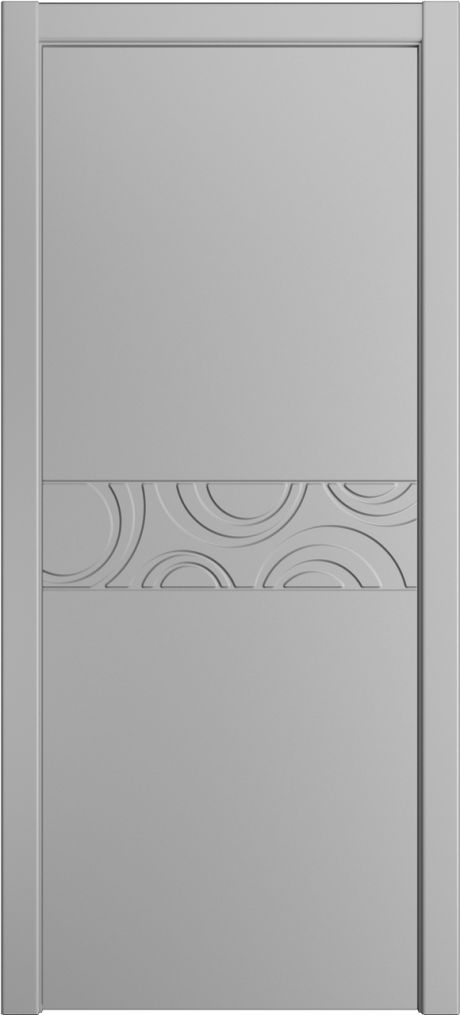 Глухая межкомнатная дверь ID-FL Светло серая Эмаль (Мильяна)