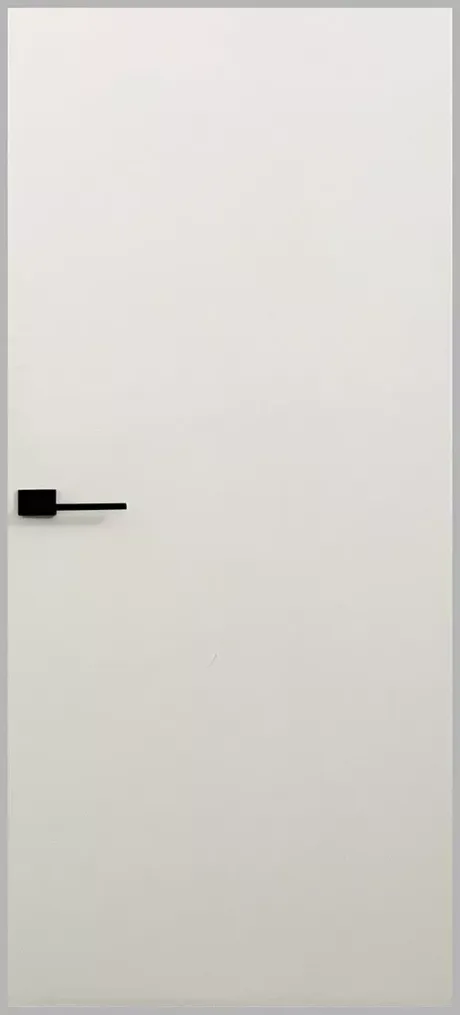 Межкомнатная дверь скрытого монтажа Инвизибл (наружное открывание) Матовый хром Скрытые двери (Бипи Дорс)