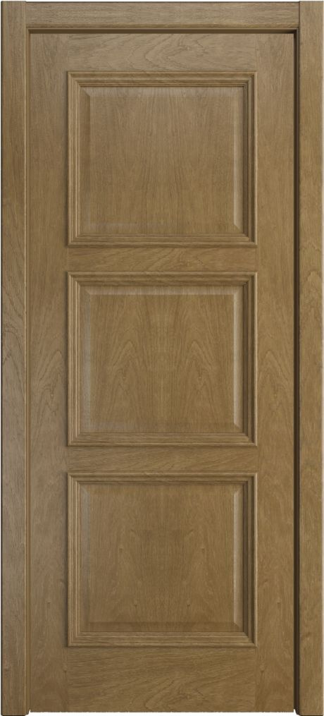 Глухая межкомнатная дверь Версаль Дуб янтарь Шпон (Мильяна)