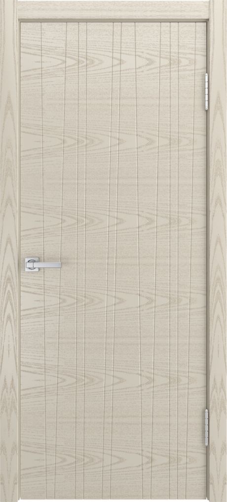 Глухая межкомнатная дверь ID-V Крем Шпон (Мильяна)
