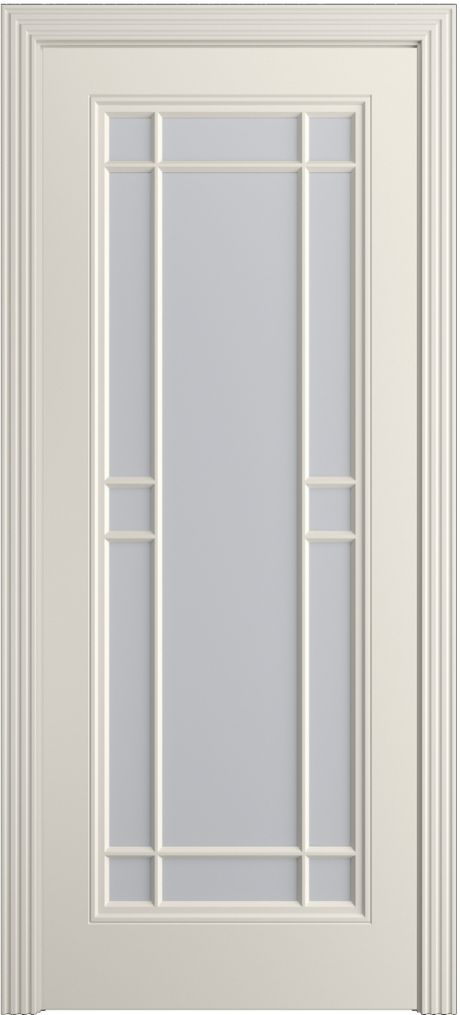 Межкомнатная дверь со стеклом Бьянка-1.1 Бежевый Эмаль (Бипи Дорс)