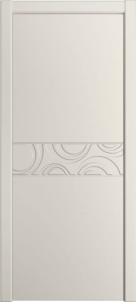 Глухая межкомнатная дверь ID-FL Бежевый Эмаль (Мильяна)