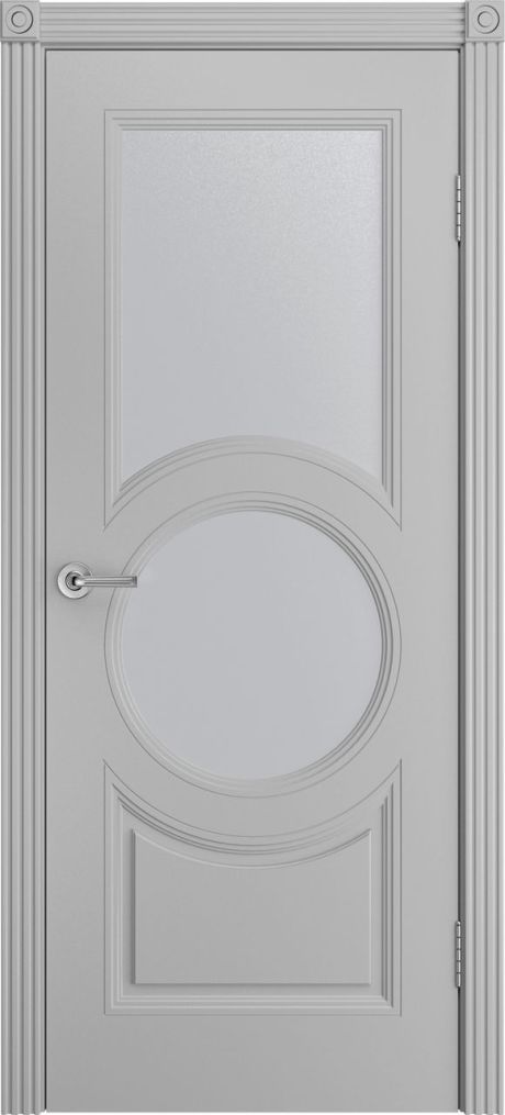 Межкомнатная дверь со стеклом Адриана-Ф Агат Эмаль (Мильяна)