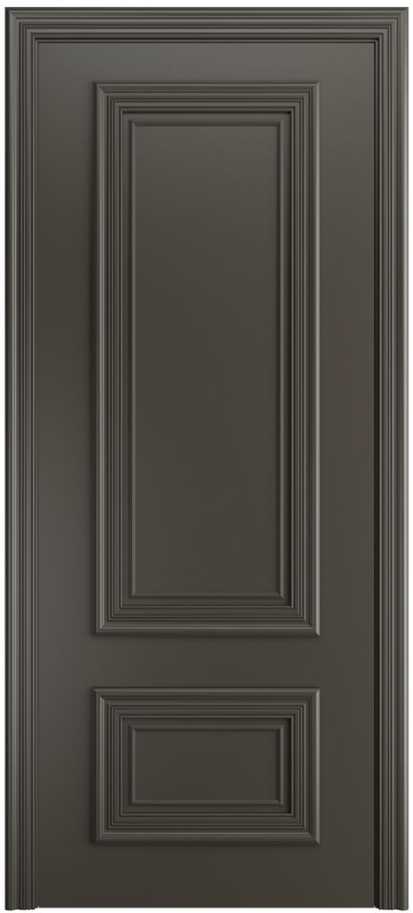 Глухая межкомнатная дверь Неаполь Гриджио Эмаль (Мильяна)