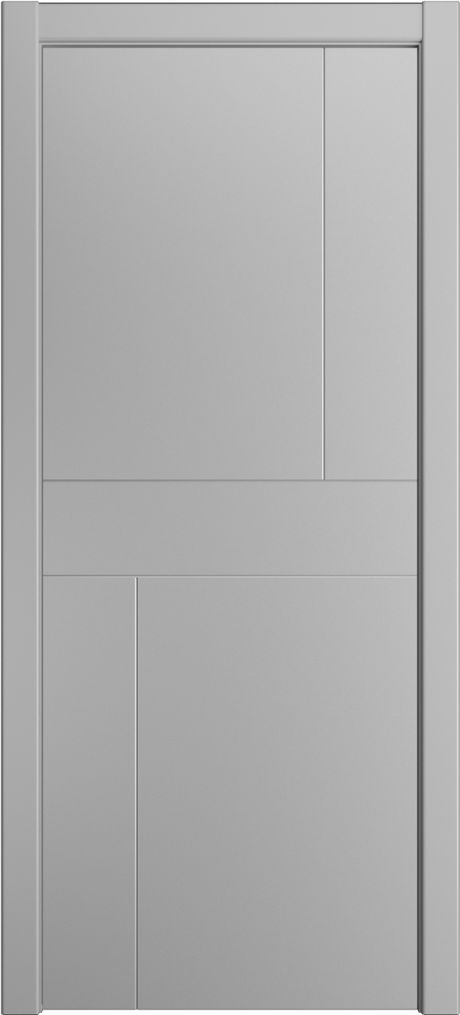 Глухая межкомнатная дверь ID-Z Светло серая Эмаль (Мильяна)