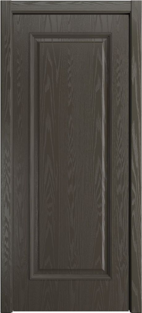 Глухая межкомнатная дверь Палермо Гриджио Шпон (Мильяна)