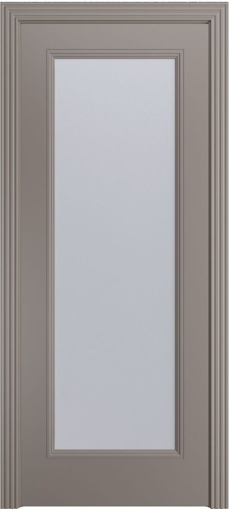 Межкомнатная дверь со стеклом Манхэттен-1 Темно-серый Эмаль (Бипи Дорс)