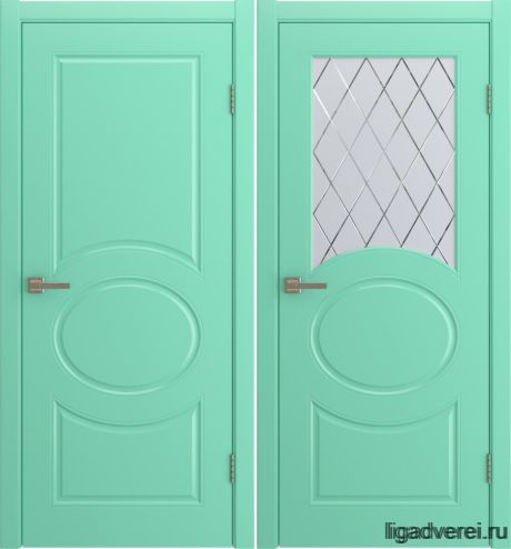 Межкомнатная дверь Olivia Бирюза Эмаль (Лига дверей)