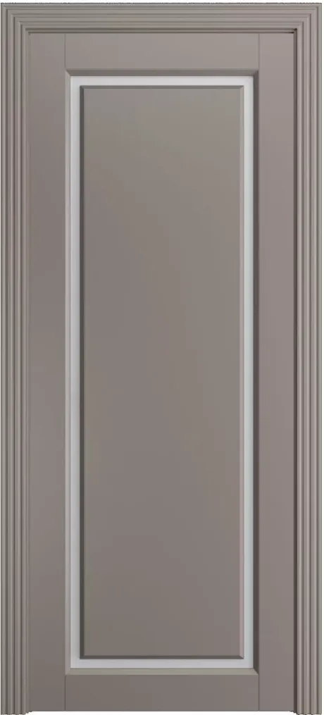 Межкомнатная дверь со стеклом Мадрид-1 Темно-серый Эмаль (Мильяна)
