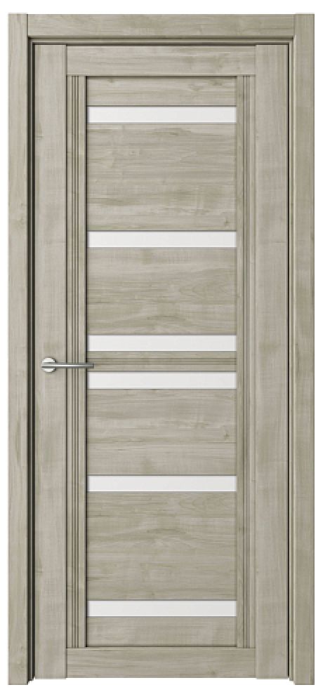 Межкомнатная дверь со стеклом Миссури Графит Soft Touch Стекло белое (ALBERO)