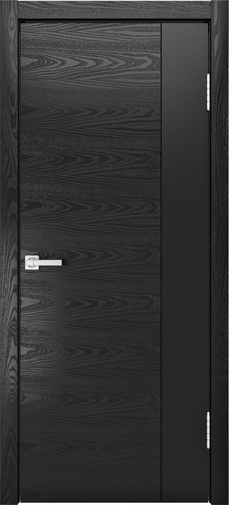 Глухая межкомнатная дверь ID-L Неро Шпон (Мильяна)
