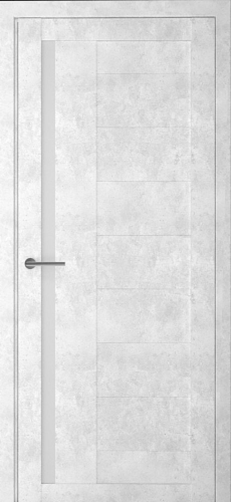 Межкомнатная дверь со стеклом Валенсия Светлый Бетон Стекло мателюкс (ALBERO)