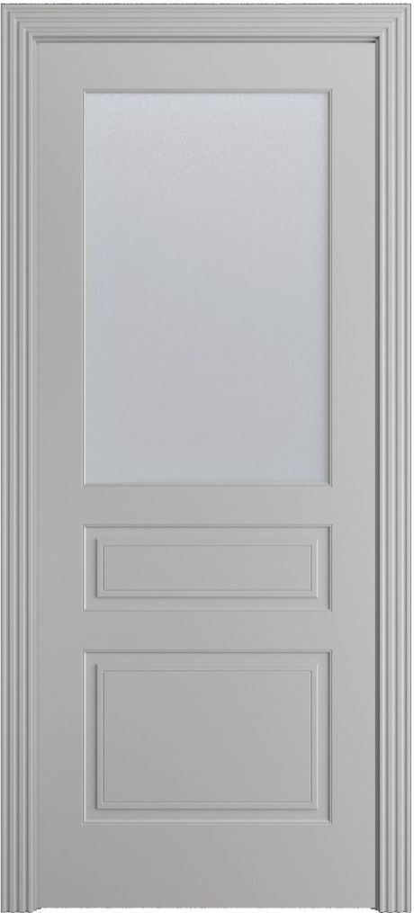 Межкомнатная дверь со стеклом Бруклин Грей Эмаль (Бипи Дорс)