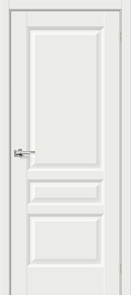 Межкомнатная дверь глухая Неоклассик-34 White Matt (Mr.wood)