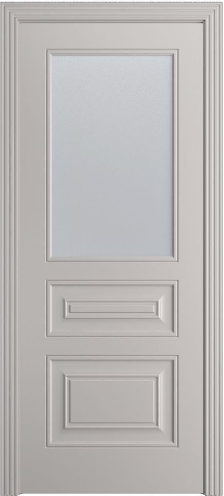 Межкомнатная дверь со стеклом Версаль Ф Агат Эмаль (Мильяна)