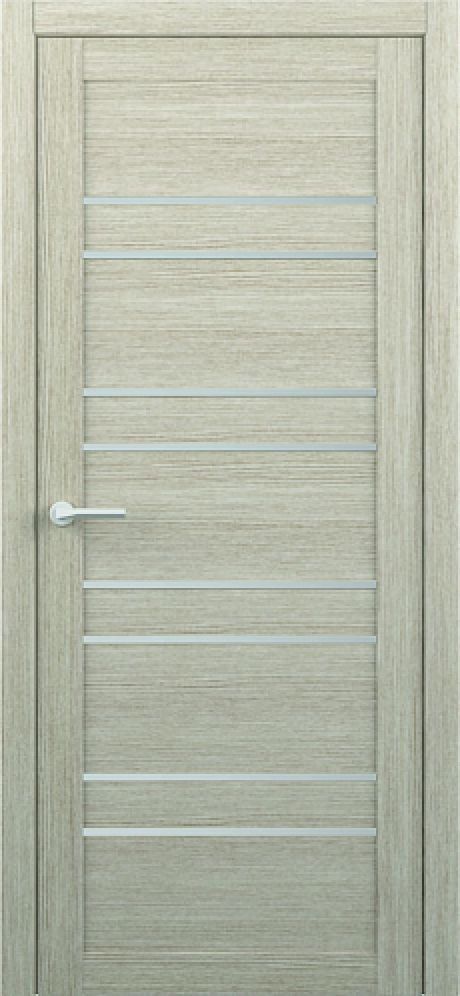 Межкомнатная дверь со стеклом Тренд-14 Акация кремовая Eco Tex Стекло мателюкс (ALBERO)