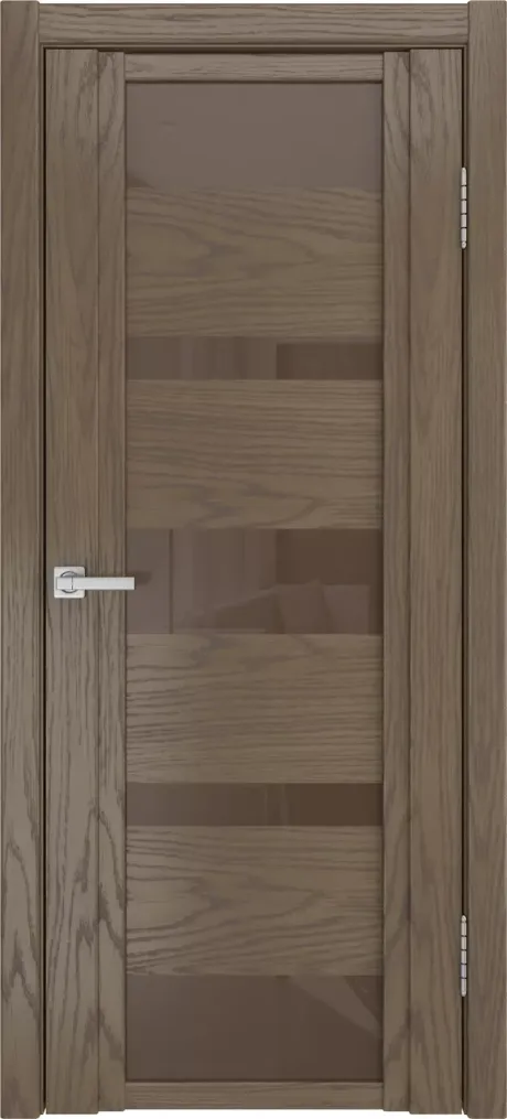 Межкомнатная дверь со стеклом QDO M Дуб грейвуд Шпон (Мильяна)