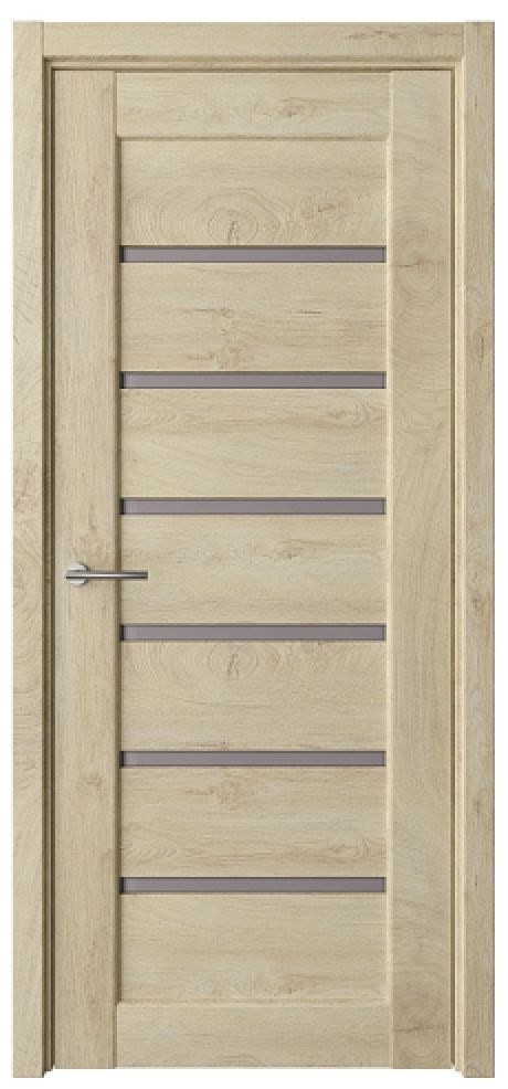 Межкомнатная дверь со стеклом Мальта Дуб золотистый CPL TL Стекло мателюкс бронза (ALBERO)