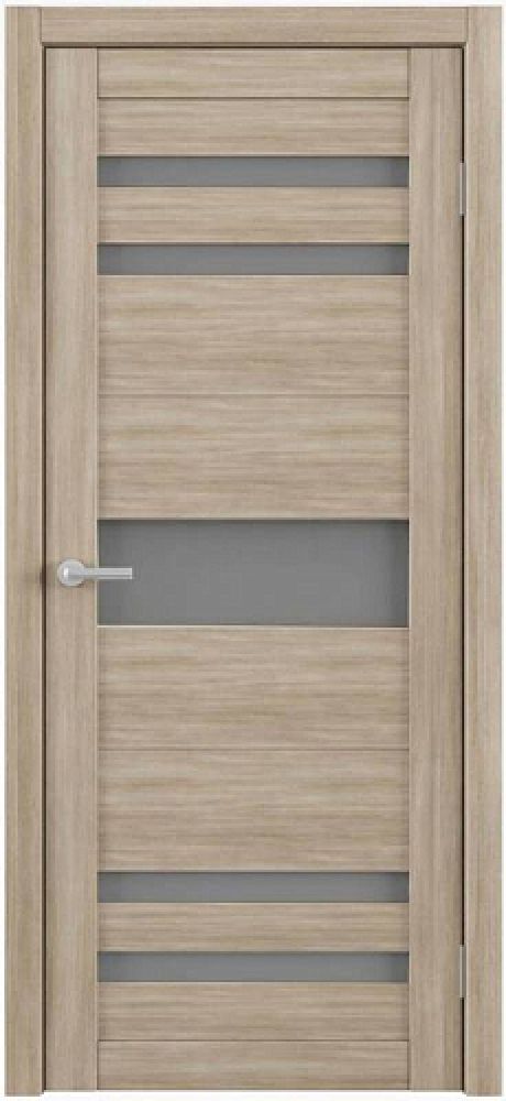 Межкомнатная дверь со стеклом Тренд Т-10 Акация кремовая Eco Tex Стекло мателюкс (ALBERO)