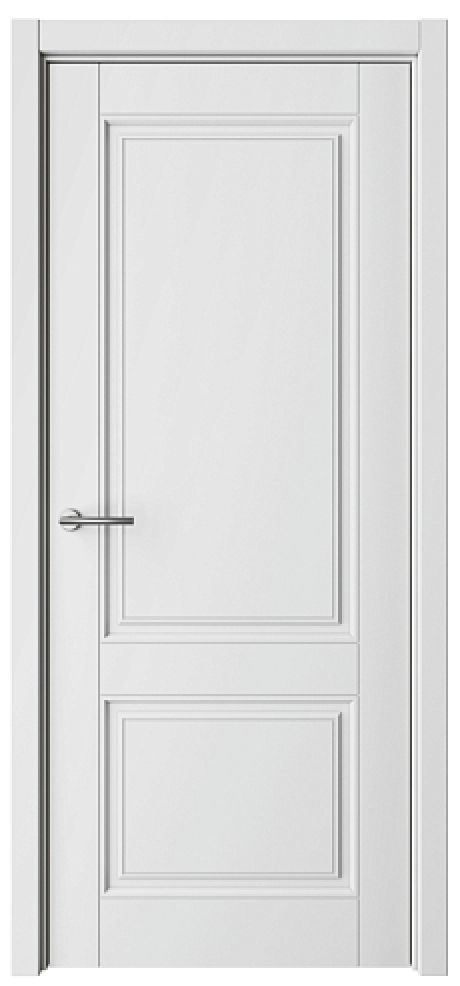 Глухая межкомнатная дверь ПГ Классика-2 Белый Эмаль (ALBERO)