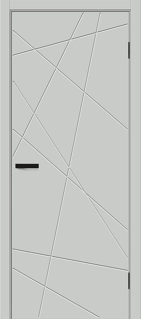 Межкомнатная дверь глухая Граффити-5.Д.П Grey Silk (BRAVO)