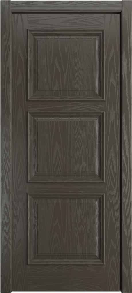 Глухая межкомнатная дверь Версаль Гриджио Шпон (Мильяна)