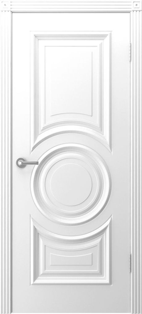 Глухая межкомнатная дверь Богема Белый Эмаль (Шейл Дорс)