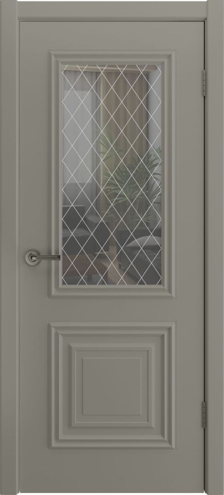 Межкомнатная дверь со стеклом Турин Мокко Эмаль (Шейл Дорс)
