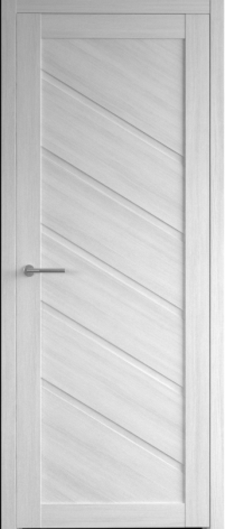 Глухая межкомнатная дверь Сингапур Кедр снежный Эко-шпон (ALBERO)
