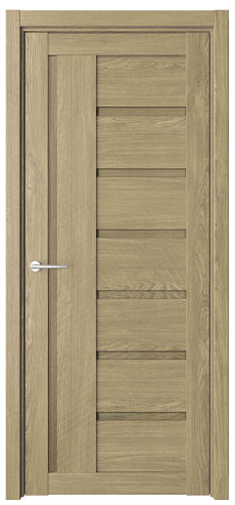 Глухая межкомнатная дверь Мадрид Натуральный дуб Эко-шпон (ALBERO)