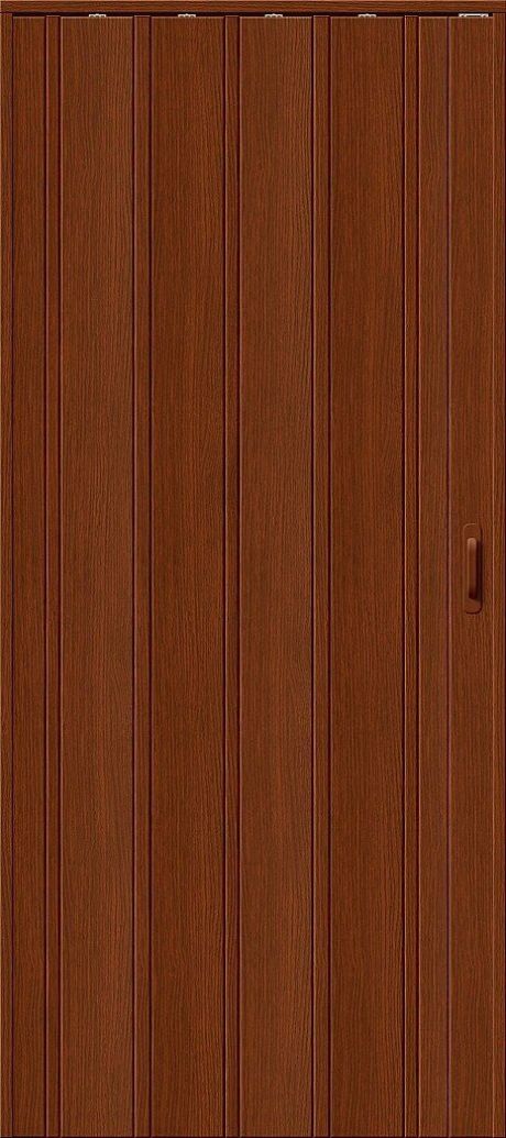 Складная межкомнатная дверь глухая ДСК 007 Вишня (BRAVO)