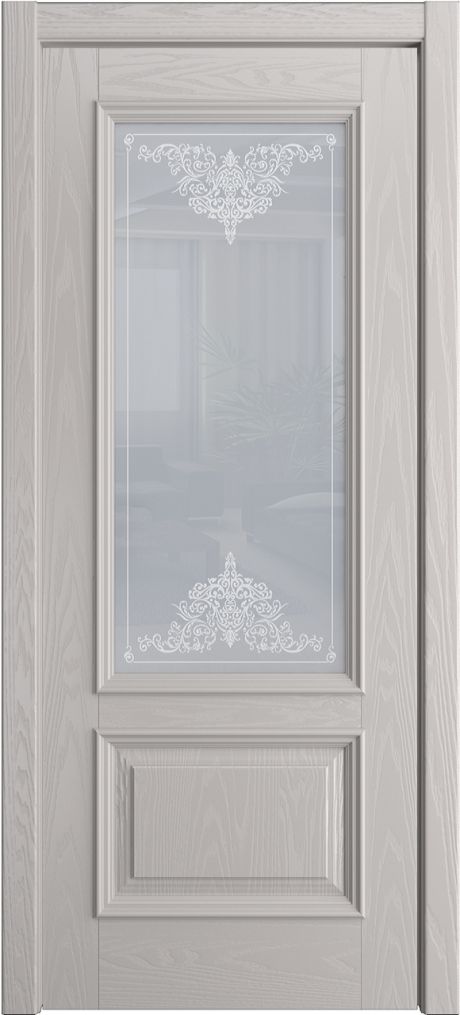 Межкомнатная дверь со стеклом Лондон Агат Шпон (Бипи Дорс)