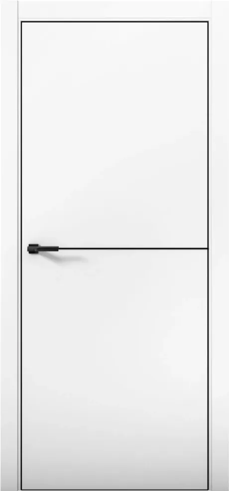Межкомнатная дверь ESTETICA 02 Аляска Кромка AL Black (Brandoors)